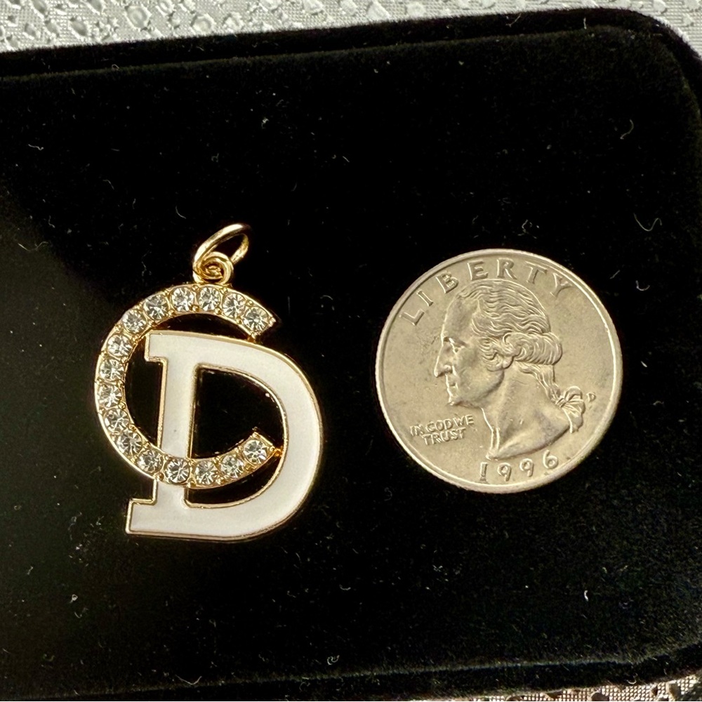 Christian Dior - Gold and Silver Crystal Pendant